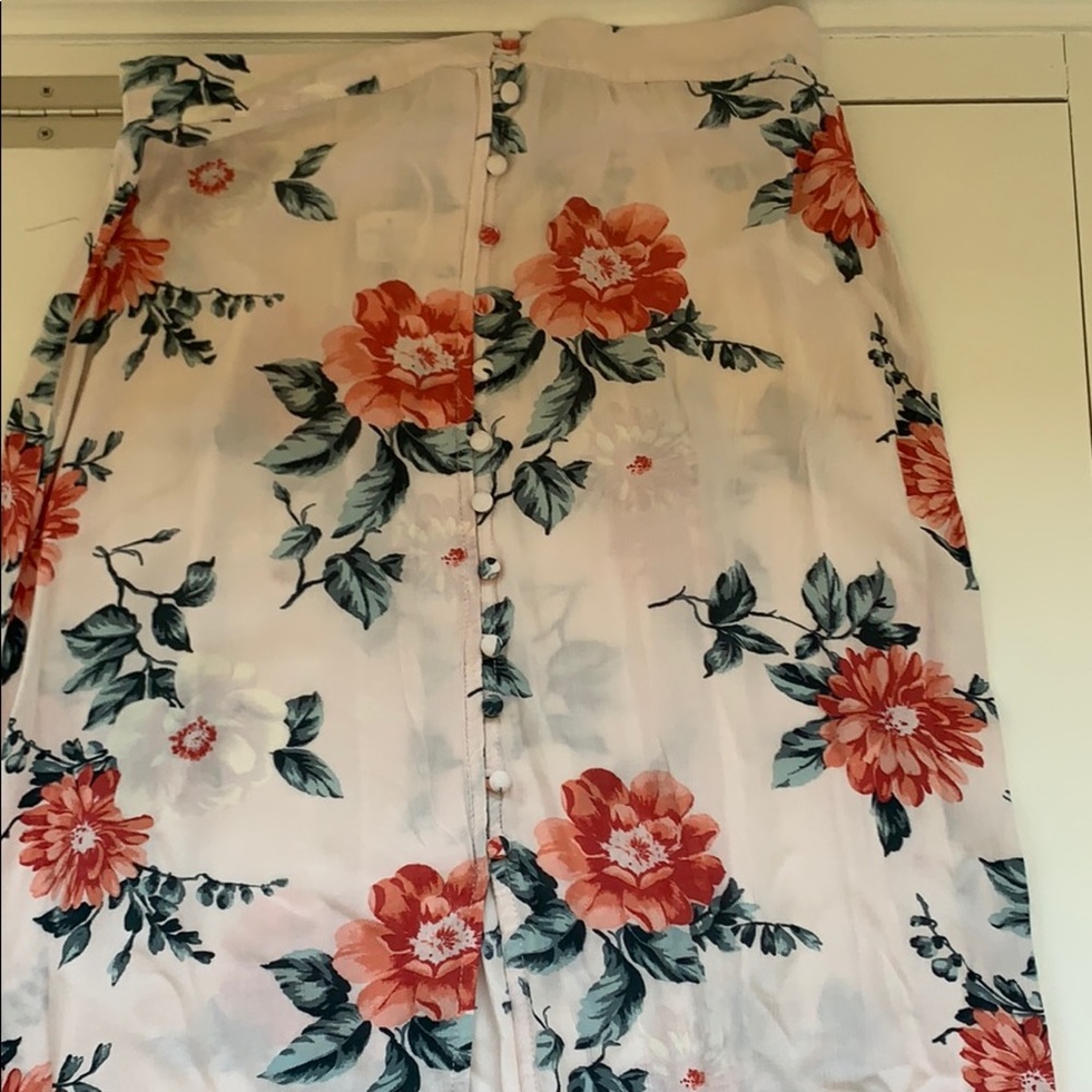 American eagle floral maxi skirt